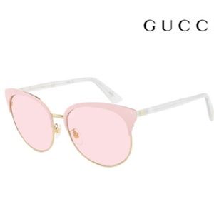 Gucci Sunglasses Pink Cat Eye Round Frame
